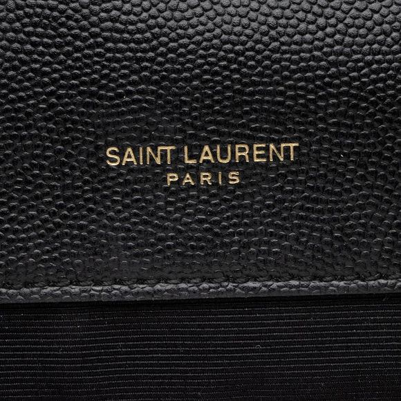 Saint Laurent Mixed Matelasse Grain de Poudre Monogram Large Envelope Bag - Picture 9 of 15